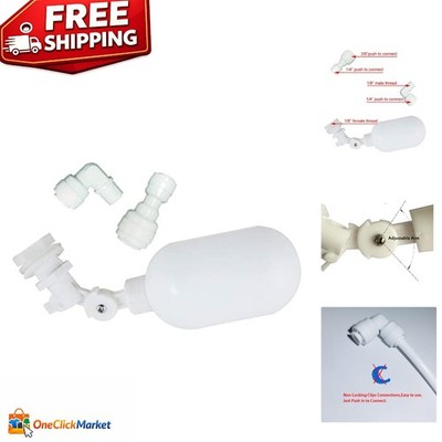 Corrosion-Resistant 1/4 Inch Float Ball Valve - Ideal for Tanks & Aquariums