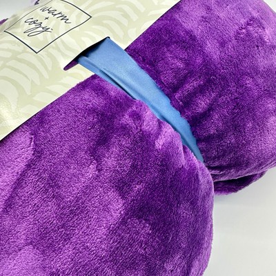 NEW Set Of 2 Super Premiums Lush Throws-Purple & Lavender-50x60 