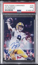 2020 PANINI LUMINANCE AUTO #101 JOE BURROW ROOKIE RC #/99 PSA 9