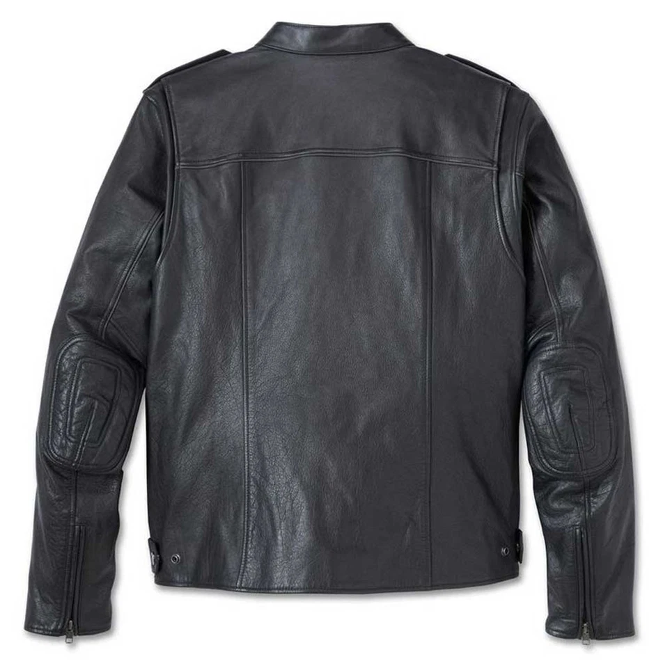 Harley-Davidson Mens Layering System Captains Leather Jacket XL Black 98022-23VM Foto 2 de 3