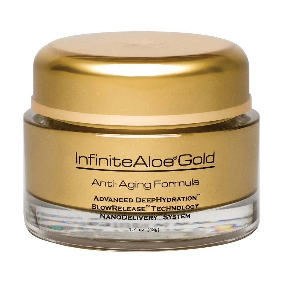 INFINITE ALOE ANTI-AGING GOLD CREAM 4 PACK Of Size 1.7 oz. / 48g. NEW!!! - Image 2 of 4