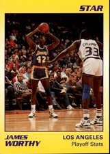 1990-91 Star Court Kings #63 James Worthy Los Angeles Lakers