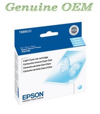 T559520 Original OEM Epson Ink Cartridge, Light Cyan Standard Yield Genuine