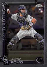 Drew Romo Colorado Rockies 2025 Topps Chrome Rookie Card #124. rookie card picture