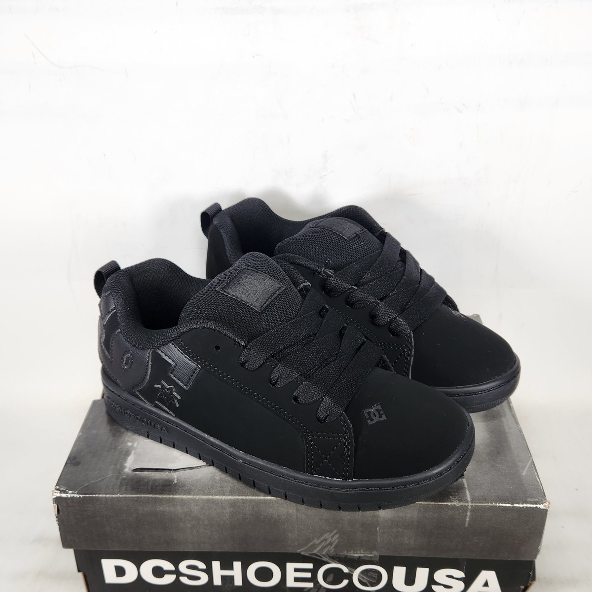 Size 4.5 Big Kids - DC Court Graffik - Black / Black | eBay