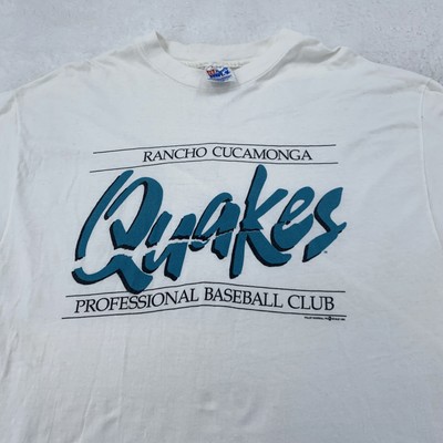 Vintage Rancho Cucamonga Quakes Shirt Mens XL White MILB Baseball 90s Tee USA