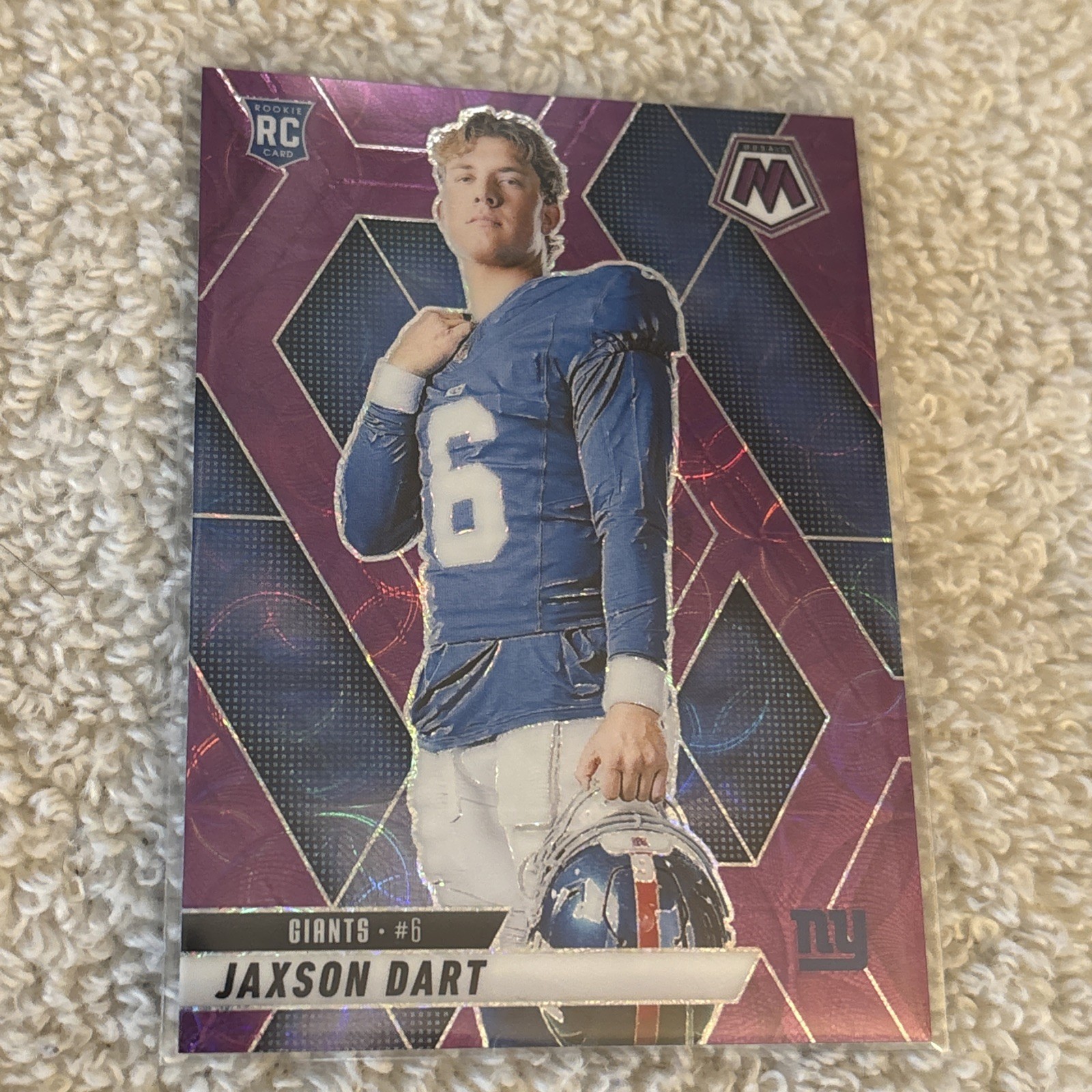 2025 Panini Mosaic - Jaxson Dart #288 Purple Scope Prizm Image Variation (RC)