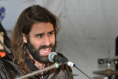 Andrew Wyatt of Miike Snow performs at Galaxy Room Backyard during- Old Photo 5