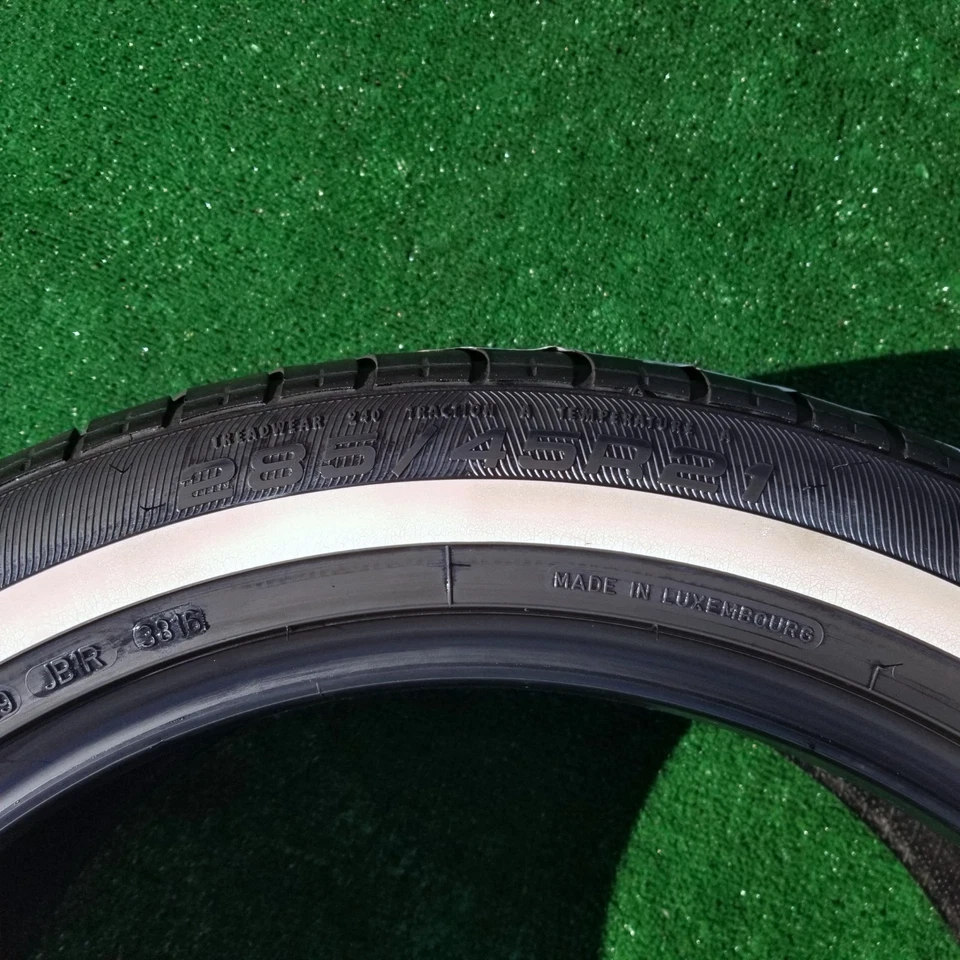 285/45R21 Goodyear Eagle NCT5 Tire Rolls Royce Phantom White Stripe Whitewall - Image 2 of 4