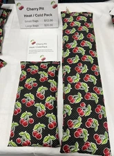 cherry pit heat / cold packs (bags)  2 sizes small $12 and large  $20