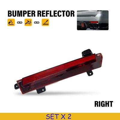Fit 2015-2020 Cadillac Escalade Rear Right Bumper Reflector Case Red Lens 2PCS