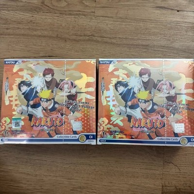 2x Naruto Kayou Earth Scroll Series 1   English Sealed Box 40 packs total