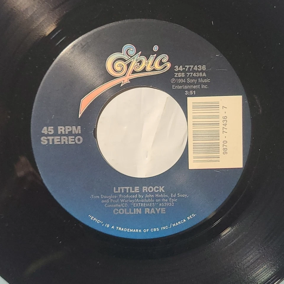 Collin Raye ~ Little Rock/ Dreaming My Dreams With You 45 RPM Record - Image 2 of 4