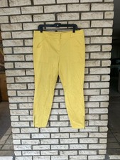 New York  Company Women Pants Size 12 Vibrant Yellow.