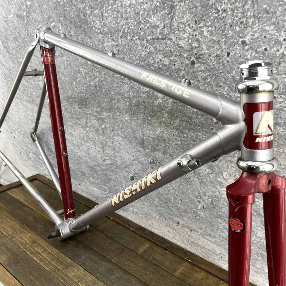 Cuadro de bicicleta de carretera vintage Nishiki Prestige 50 cm Tange 2 acero 700c 126 mm años 80 Foto 2 de 4