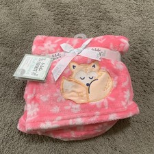 Le Bebe Favorite Baby Blanket Pink Lovey Security Fox Mushroom