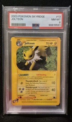 Jolteon 13/144 Skyridge 2003 eSeries Non Holo Rare Pokémon TCG PSA