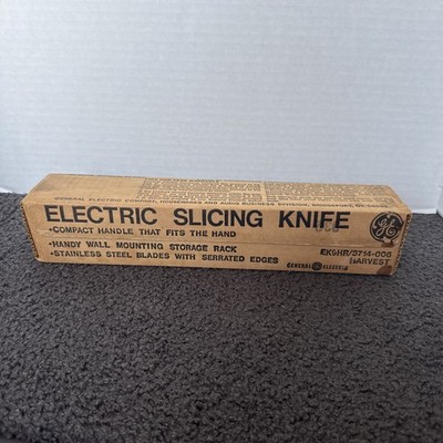 NIB- VTG 70s General Electric GE Electric Slicing Knife EK9HR HARVEST 3714-006