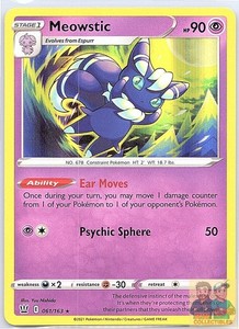 Meowstic 061/163 Holo Rare Battle Styles
