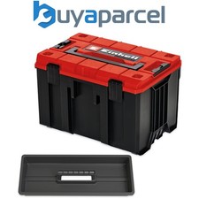 Image of Einhell Stackable E-Case M Deep Carry Case Power Tool Storage 90kg + Tote Tray