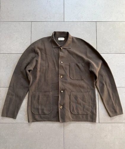 Taylor Stitch The Prout Turkish Coffee Knit Chore Jacket Brown Coat Mens Sz 44 - product listing photo