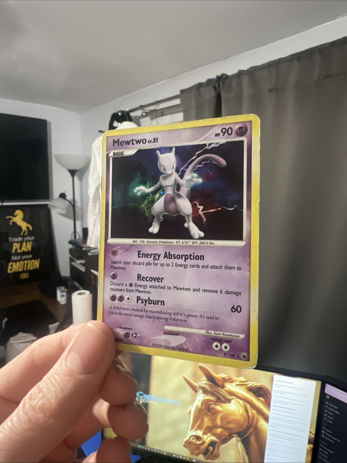 Mewtwo 9/100 Majestic Dawn Holo - NM