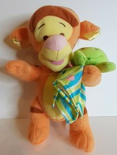 Fisher Price Disney My First Tigger Plush Toy/Rattle 10" W/Frog Blanket Lovey 