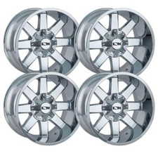 Set-4 Ion 141 17x9 6x1356x139.7 18mm Chrome Wheels Rims 17 Inch