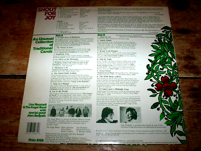 #ad UNUSUAL COLLECTION OF TRADITIONAL CAROLS Lisa Neustadt amp; The Angel Band LP vg $19.95