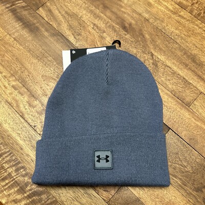 Under Armour Beanie Hat One Size Fits All Classic Fold Over Cuff Gray