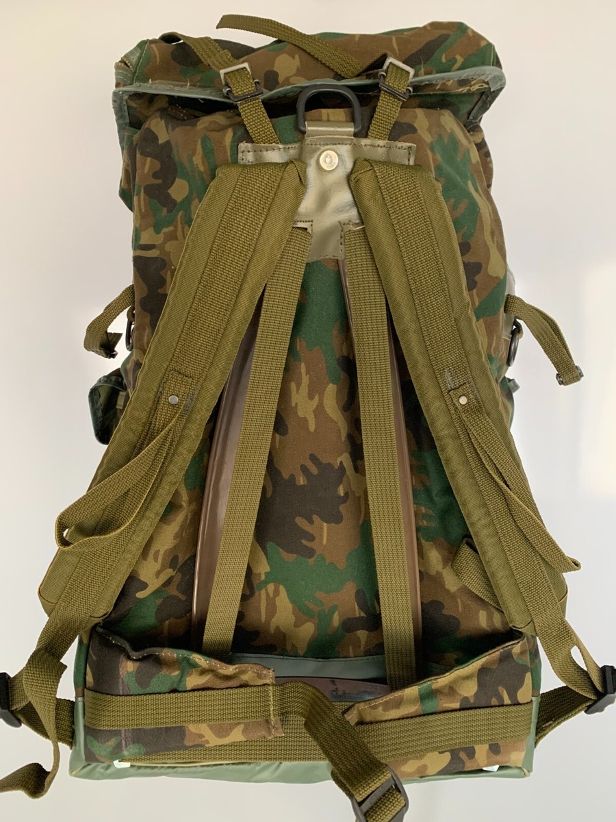 VTG Rare Old Spanish Backpack M86 Amoeba Camo BOEL Foreign Legion 