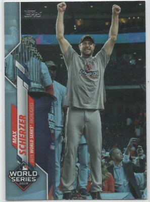 2020 Topps Series 1 RAINBOW FOIL #258 Max Scherzer WASHINGTON NATS parallel 17