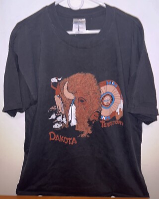 Vintage Y2K Dakota Territory Native American T Shirt Adult Size XL