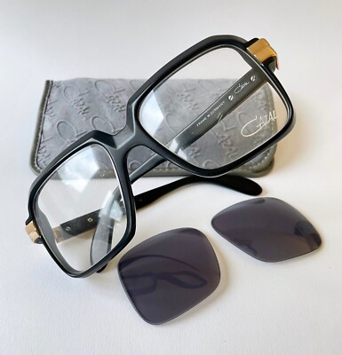 Vintage CAZAL 607 Col Mat Black Eyeglass Sunglasses W