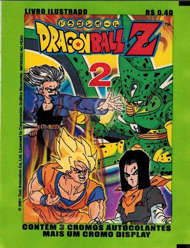 Peru 2001 Navarrete Conrad Dragon Ball Z 2 - Brazil version sticker Pack