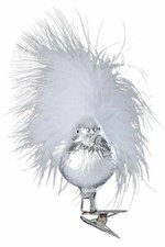 Inge Glas Silver Sparrow, Clip-On Bird 10170S018 German NEW w/FREE Gift Box