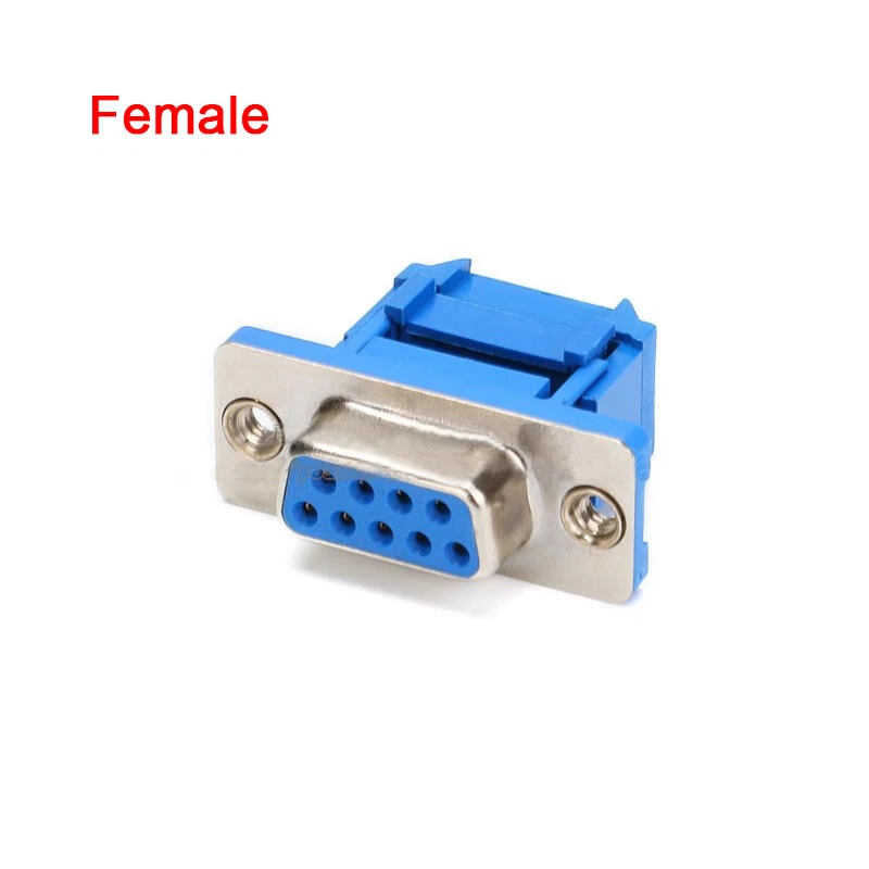 9 Pin Press IDC Ribbon Cable Connector Serial DB9 RS232 Male/Female Plug Socket - Image 3 of 4