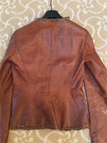 Vintage Tom Ford for YSL  Leather Jacket  2002 Br… - image 4