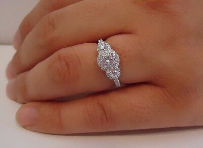 ST00524/ 925 STERLING SILVER LADIES WEDDING RING/SZ 5-9 /W/ 3 CTS DIAMONDS ST00524/ 925 STERLING SILVER LADIES WEDDING RING/SZ 5-9 /W/ 3 CTS DIAMONDS
