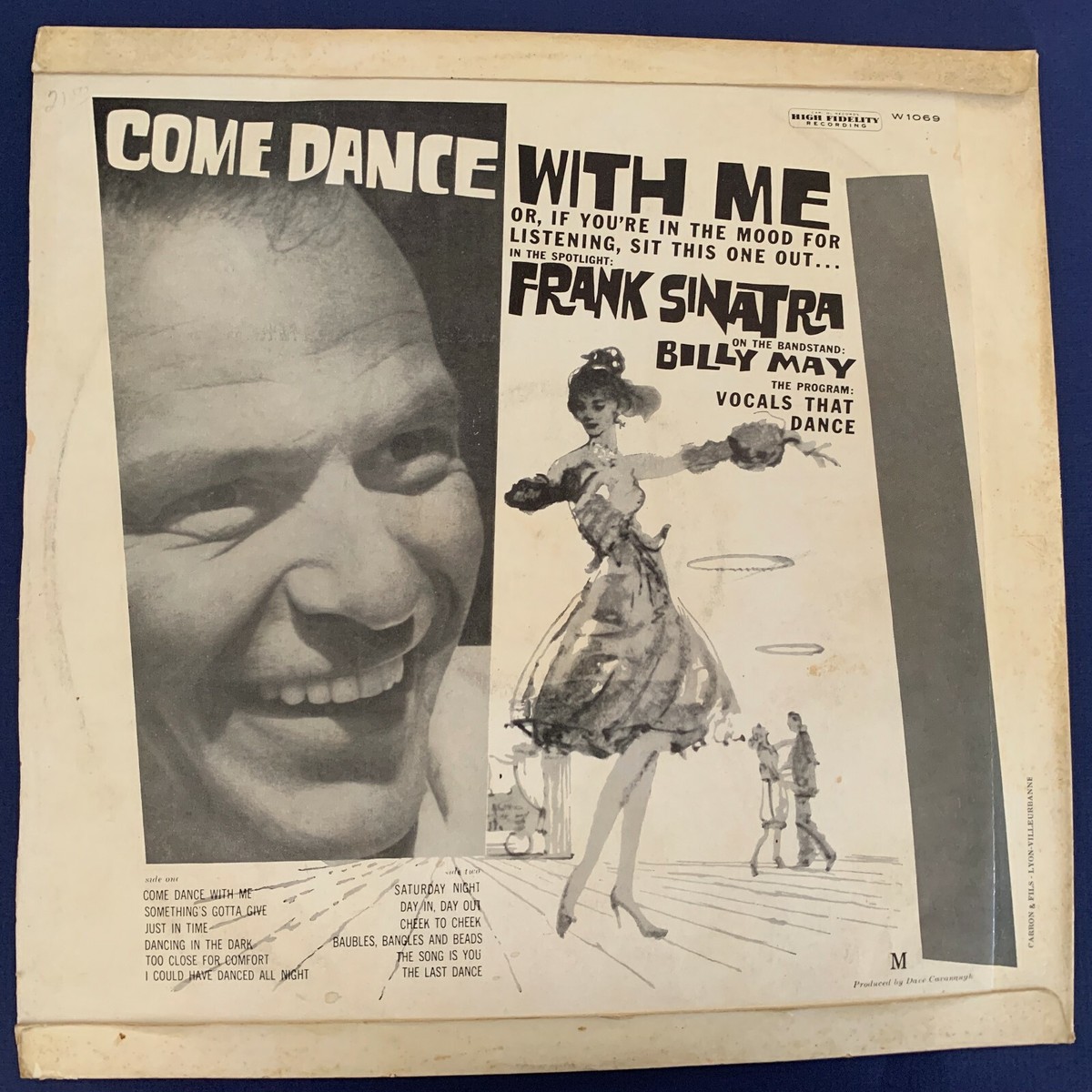 JAZZ LP Frank Sinatra COME DANCE WITH ME Capital 1959