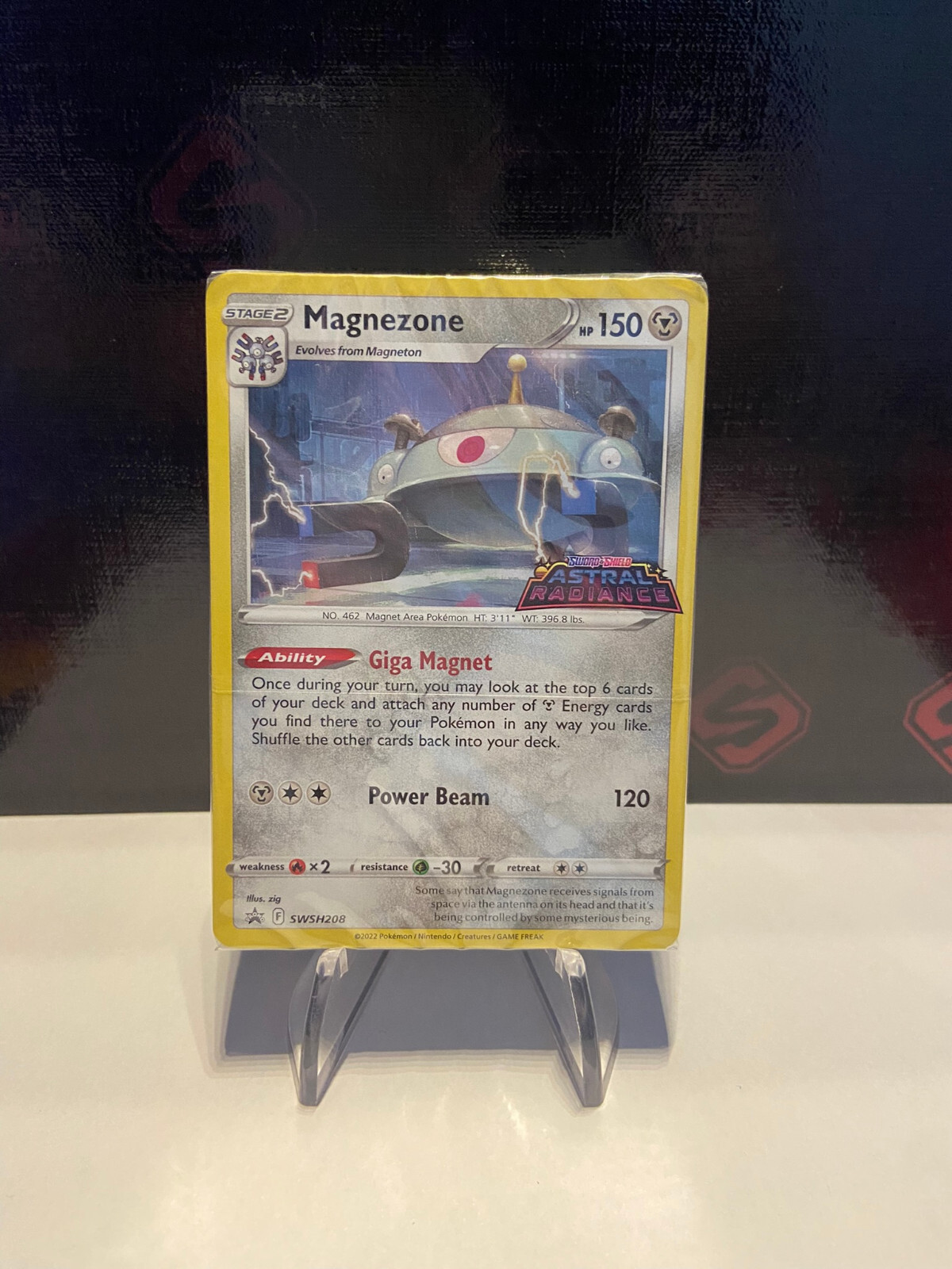 Pokemon Magnezone SWSH208 Card Astral Radiance Blackstar Prerelease EN Sealed! 
