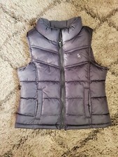 Old Navy Puffer Vest Frost-Free Size xs 5 Kids Girls Boys Insulated Lined gray