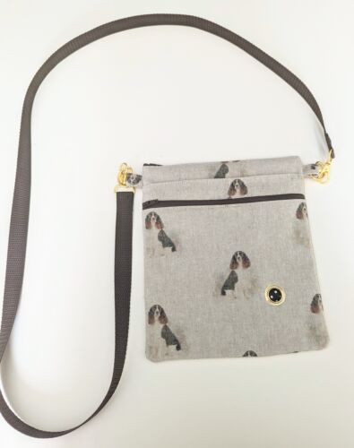 Spaniels Fabric Dog Walking Bag - Picture 2 of 6