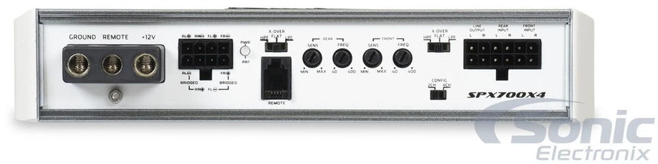 Stinger SPX700X4 700 Watt Class-D 4 Ohm 4-Channel Marine Powersports Amplifier - Изображение 3 из 4