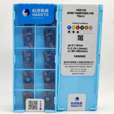 APMT1605PDER-FM HS5130 HADSTO Tools CNC blade Carbide Inserts Original 100pcs