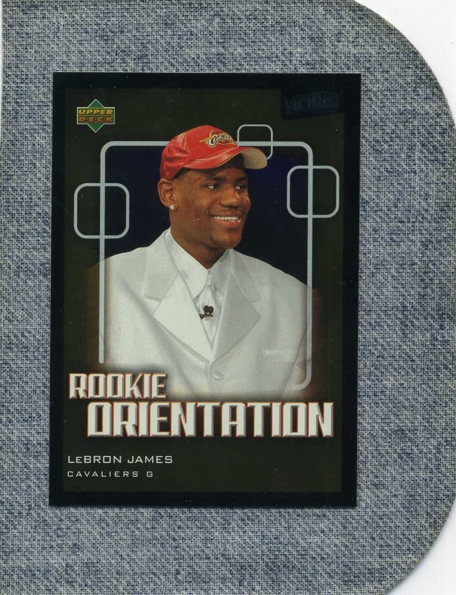 lebron james upper deck victory rookie card