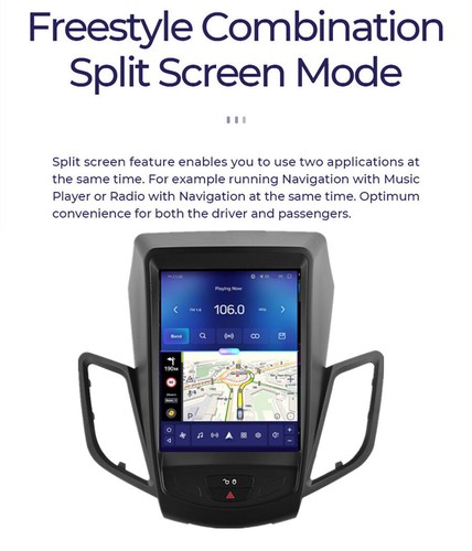 9.7" Android 10.1 1+16GB Stereo Radio GPS Navigation For Ford Fiesta 2009-2016 - Picture 4 of 23