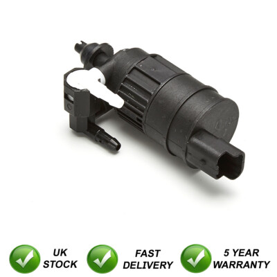 FOR RENAULT KANGOO 1998-2008 FRONT & REAR TWIN OUTLET WINDOW WASHER FLUID PUMP