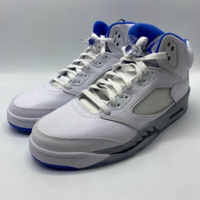 Nike Air Jordan 5 Retro White Stealth 2021 DD0587 140 Mens Size 9.5 NEW