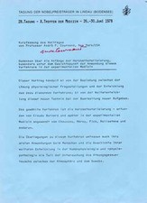 NOBEL PRIZE 1956 PHYSICIAN Andre F. Cournand autograph, printed summary of a lec